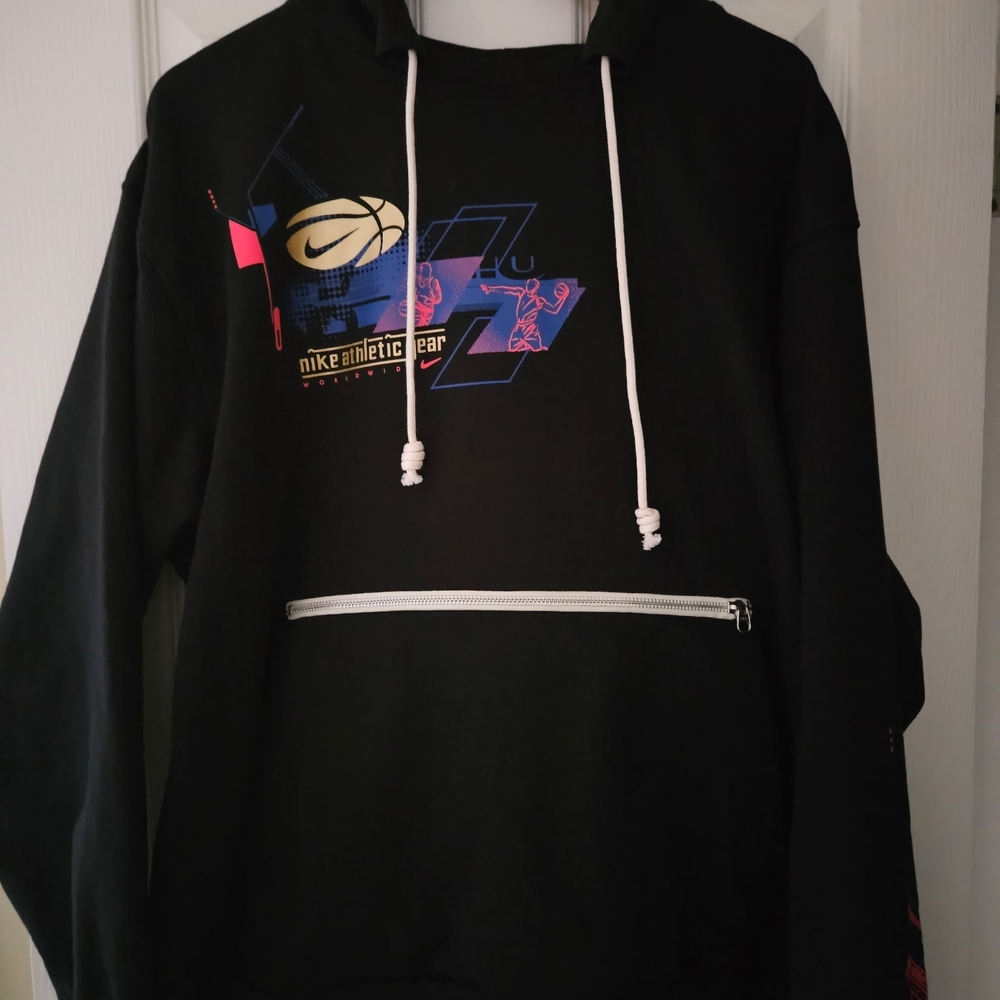 Nike Black and Blue Graphic Men's Hoodie